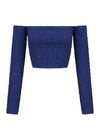 Cold Shoulder Shirred Top