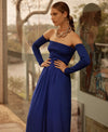 Cold Shoulder Shirred Top