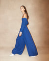 Elasticized Wide Leg Pant