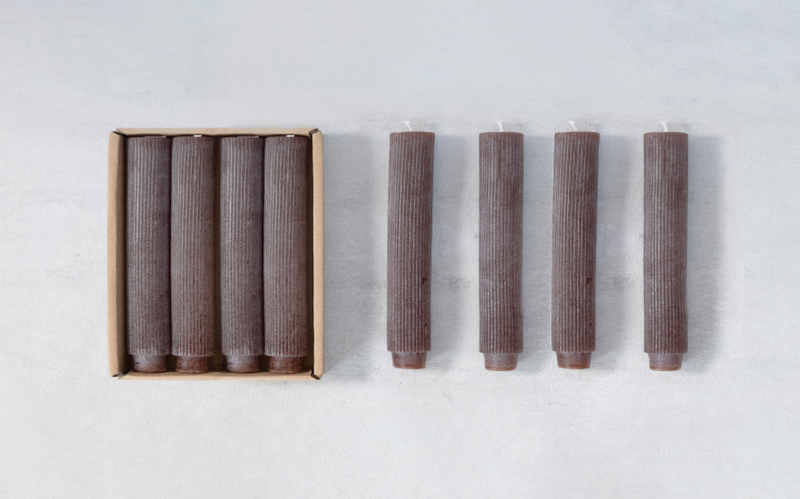 Mini Taper Candles Leather