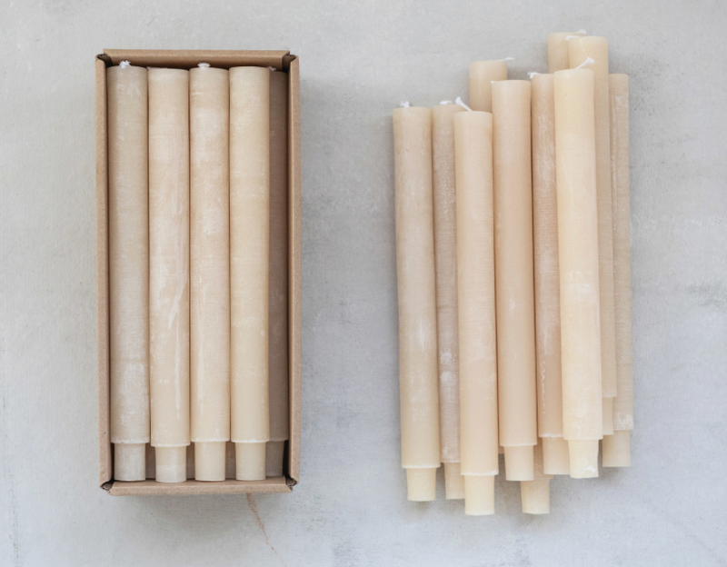 Cream Taper Candle Pack