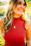 Lorlei Mock Neck