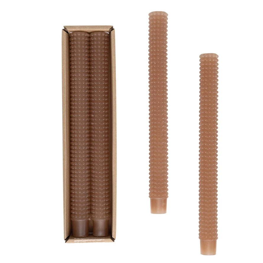 10” Hobnail Pillar Taper Candles