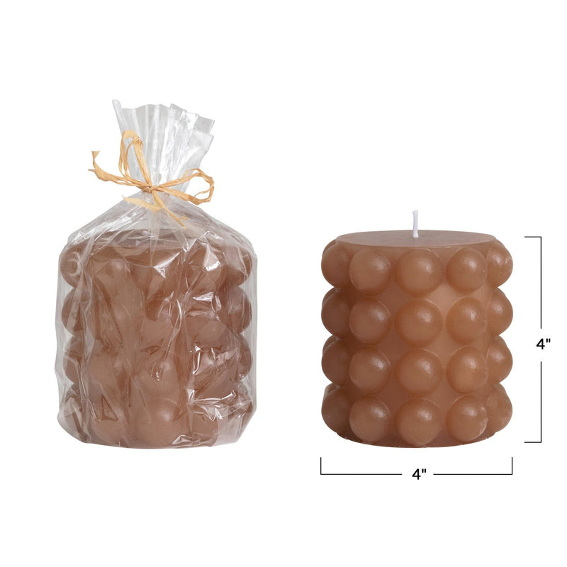 4x4 Hobnail Candle