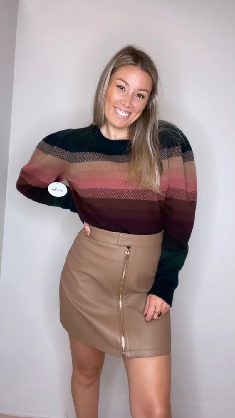 Davina Leather Skirt