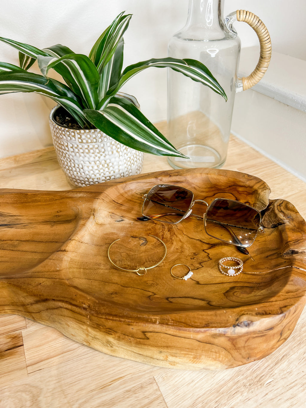 Teak Root Tray